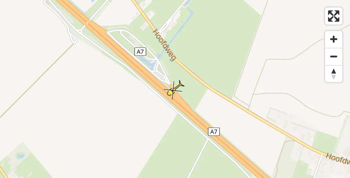 Routekaart van de vlucht: Lifeliner 4 naar Scharmer