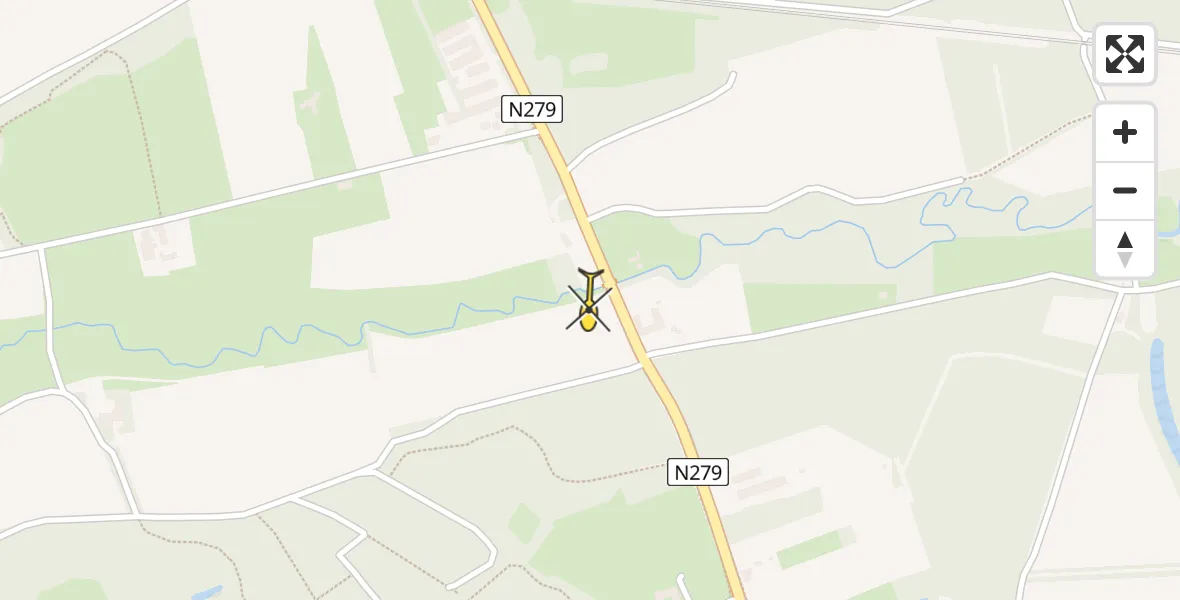 Routekaart van de vlucht: Lifeliner 3 naar Horn