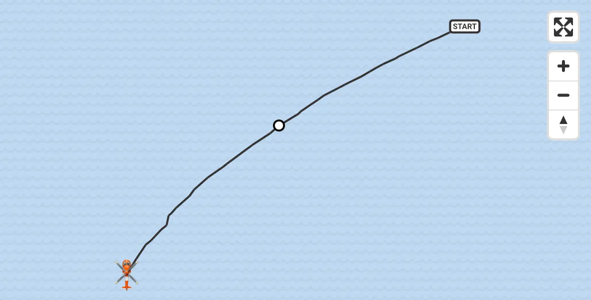 Vluchtroute Kustwachthelikopter Vrouwenpolder - , 01 november 2025, 13:51
