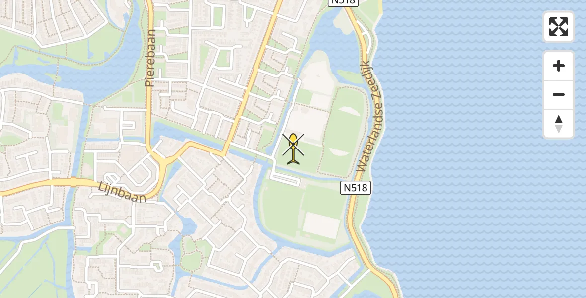 Routekaart van de vlucht: Lifeliner 1 naar Monnickendam