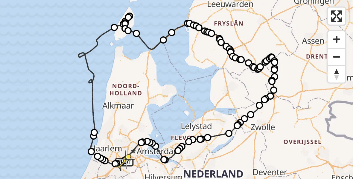 Routekaart van de vlucht: Politieheli naar Schiphol, Ceintuurbaan