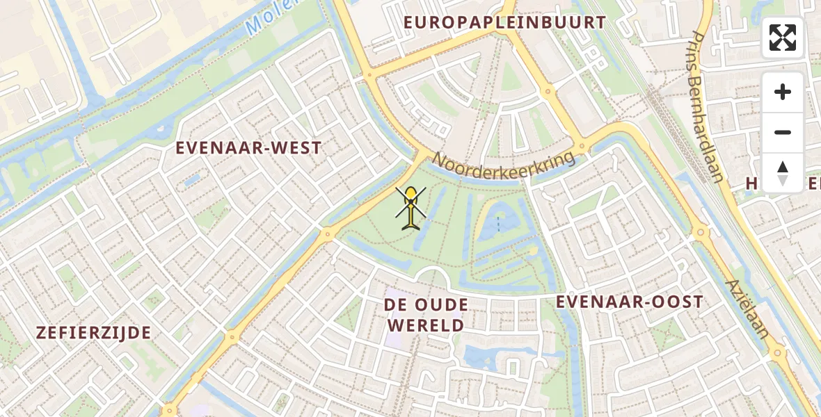 Routekaart van de vlucht: Lifeliner 2 naar Alphen aan den Rijn