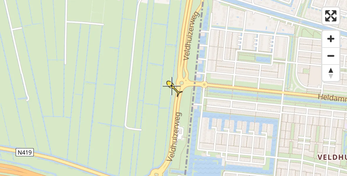 Routekaart van de vlucht: Lifeliner 2 naar Harmelen