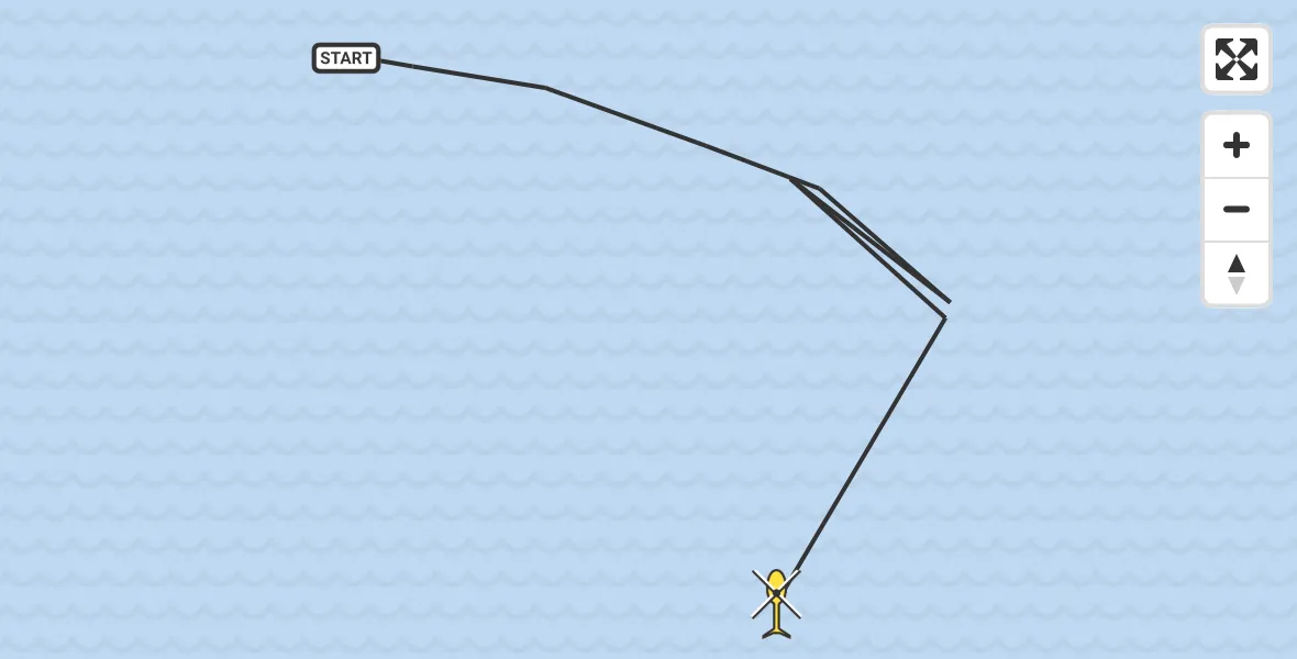 Routekaart van de vlucht: Kustwachthelikopter naar Vlissingen