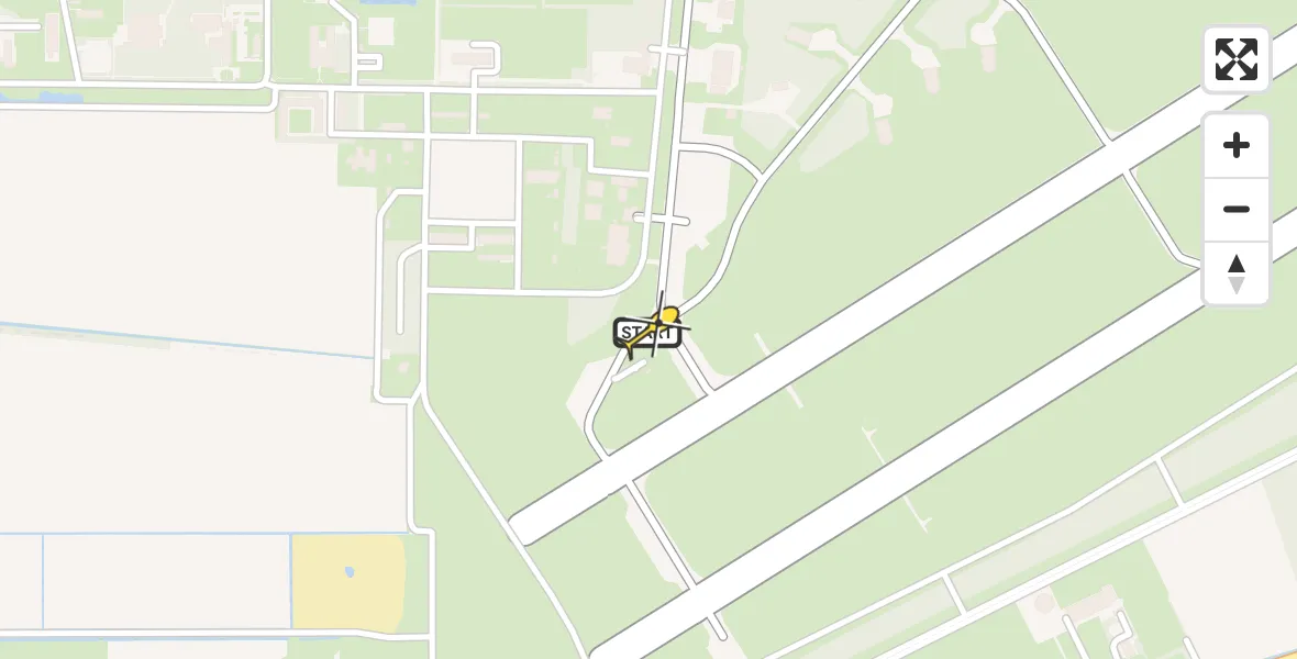 Routekaart van de vlucht: Lifeliner 3 naar Vliegbasis Volkel, Zeelandsedijk