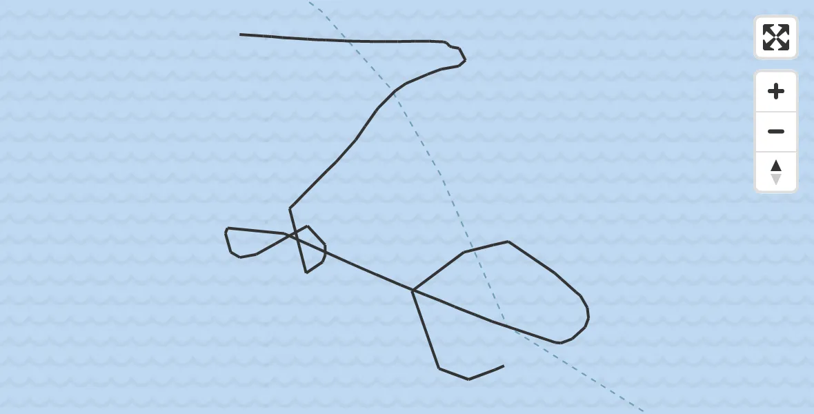 Vluchtroute Politiehelikopter van  naar 