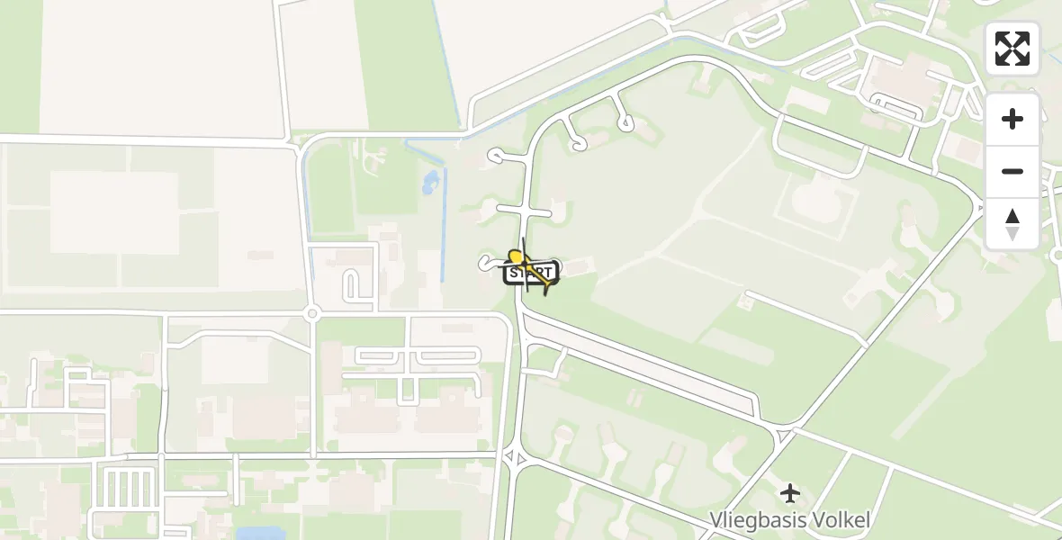 Routekaart van de vlucht: Lifeliner 3 naar Vliegbasis Volkel, Zeelandsedijk