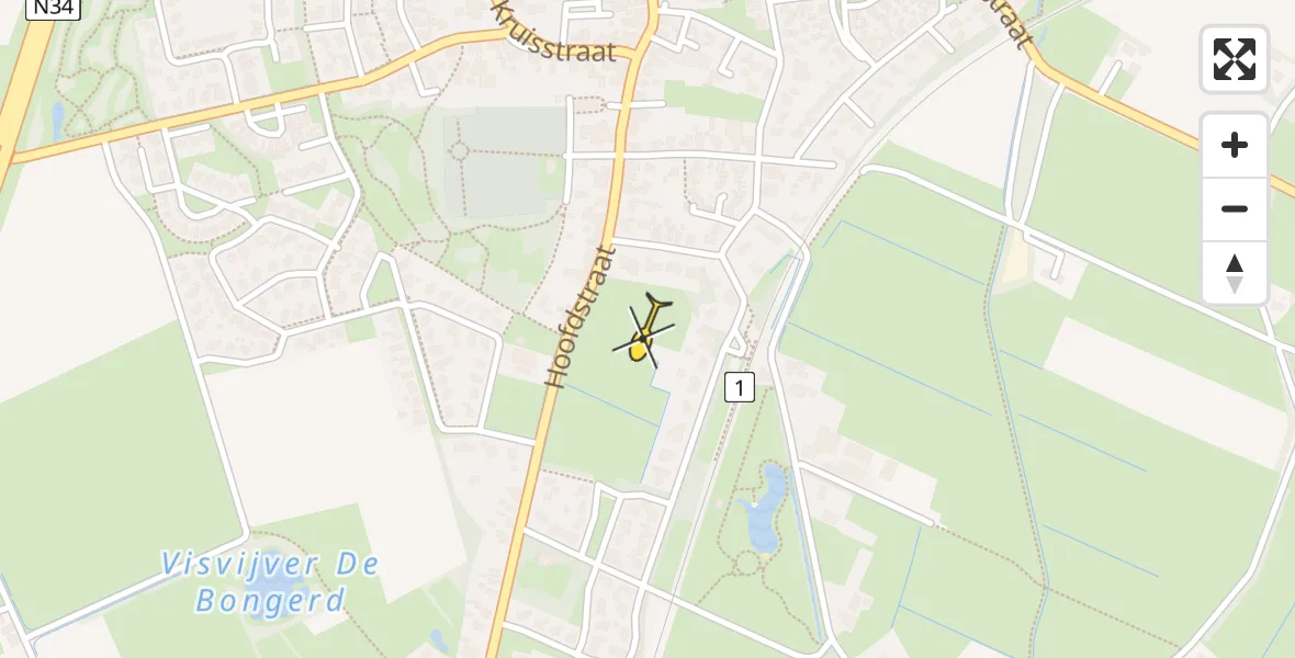 Routekaart van de vlucht: Lifeliner 4 naar Dalen