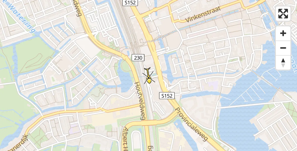 Routekaart van de vlucht: Lifeliner 2 naar Zaandam