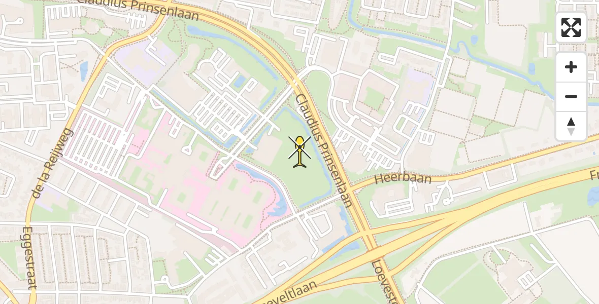 Routekaart van de vlucht: Lifeliner 2 naar Breda