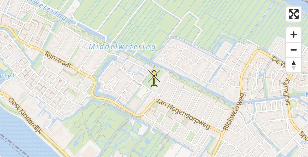 Routekaart van de vlucht: Lifeliner 2 naar Alblasserdam