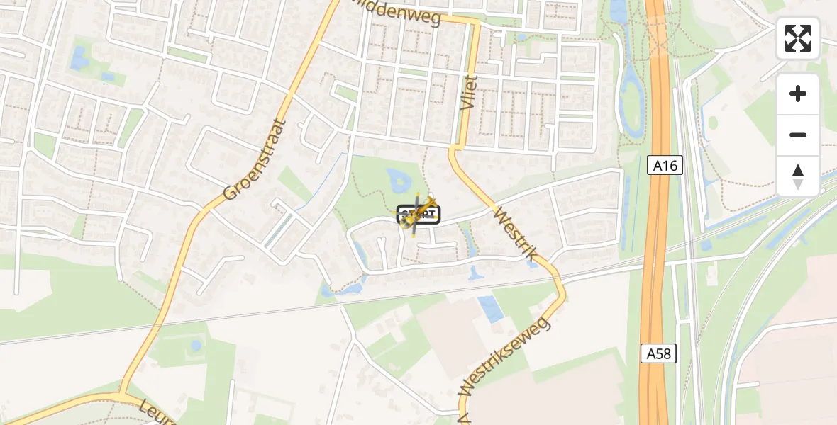 Vluchtroute Traumahelikopter Prinsenbeek - Prinsenbeek, 11 november 2025, 10:07