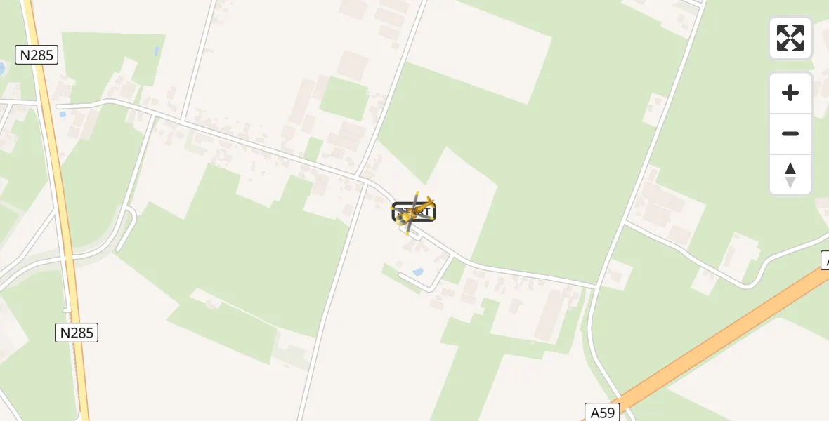 Vluchtroute Traumahelikopter Wagenberg - Wagenberg, 11 november 2025, 14:36