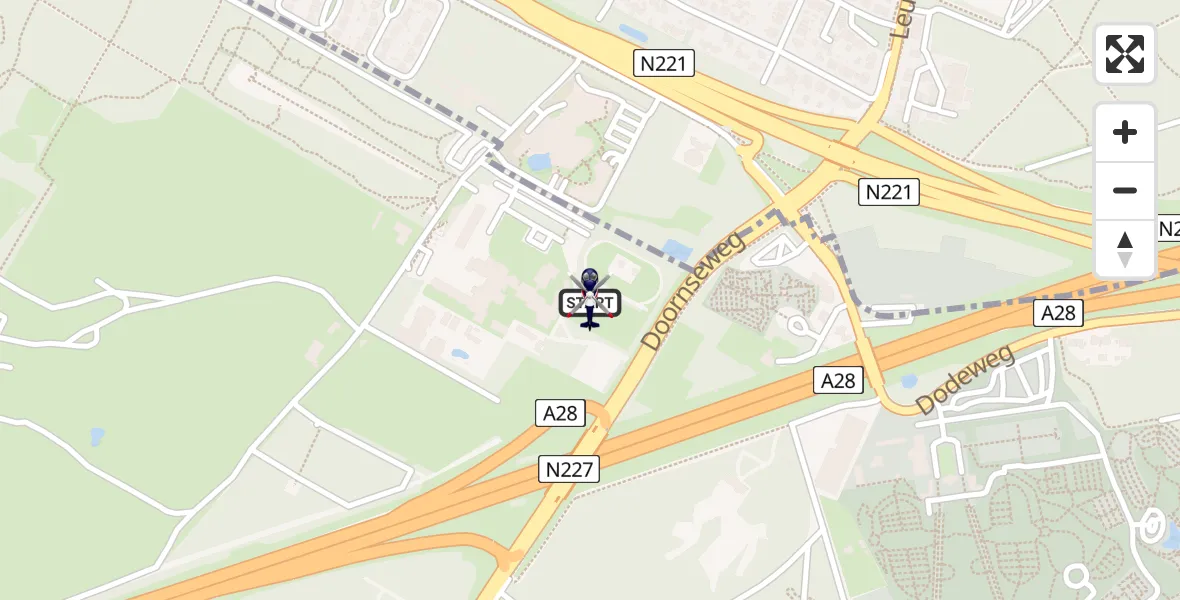 Vluchtroute Politiehelikopter Leusden - Leusden, 11 november 2025, 14:56