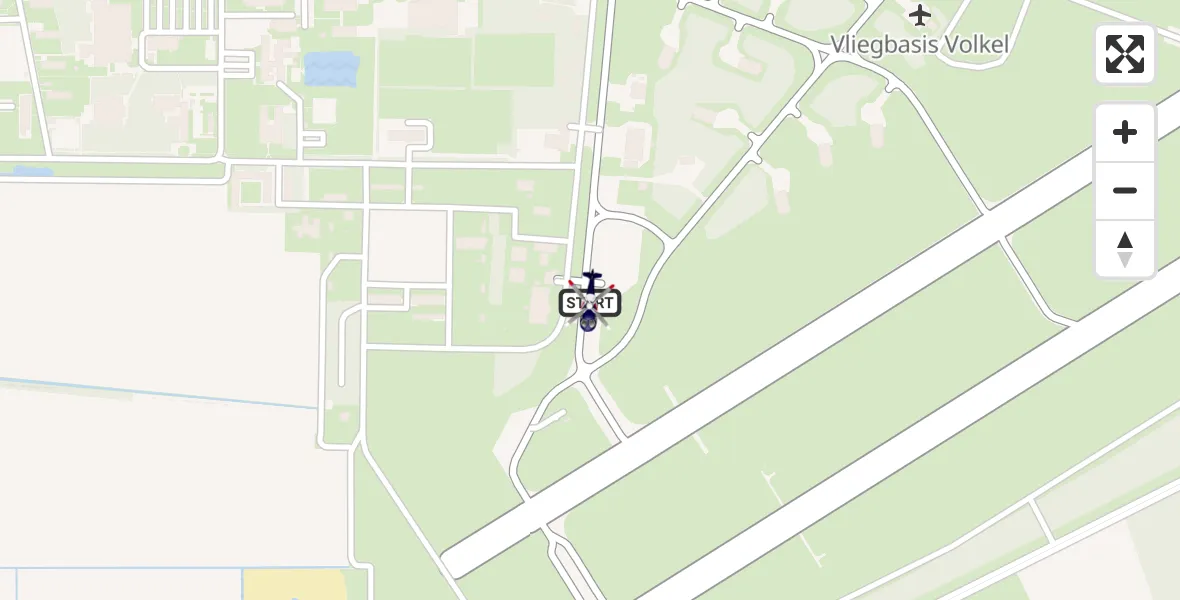 Vluchtroute Politiehelikopter Vliegbasis Volkel - Vliegbasis Volkel, 11 november 2025, 16:00