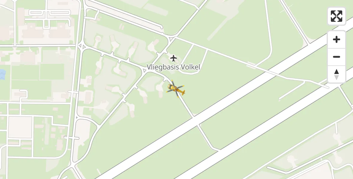 Vluchtroute Traumahelikopter Vliegbasis Volkel - Vliegbasis Volkel, 11 november 2025, 17:19