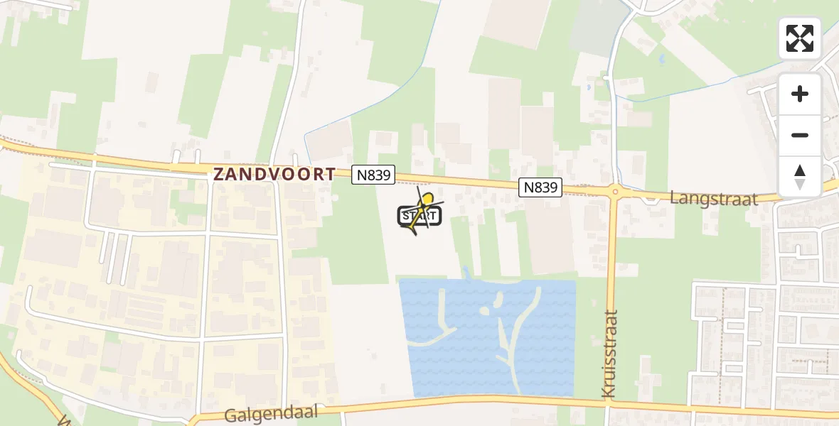 Routekaart van de vlucht: Lifeliner 3 naar Gendt, Langstraat