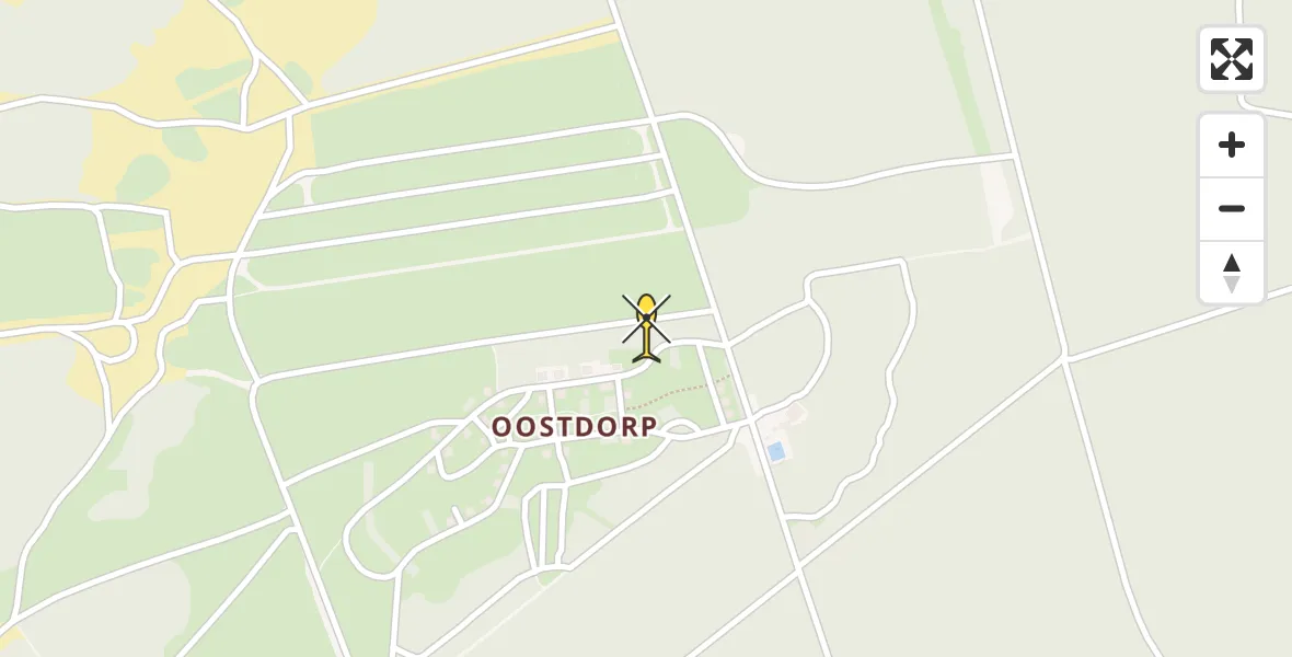 Routekaart van de vlucht: Politieheli naar Harskamp