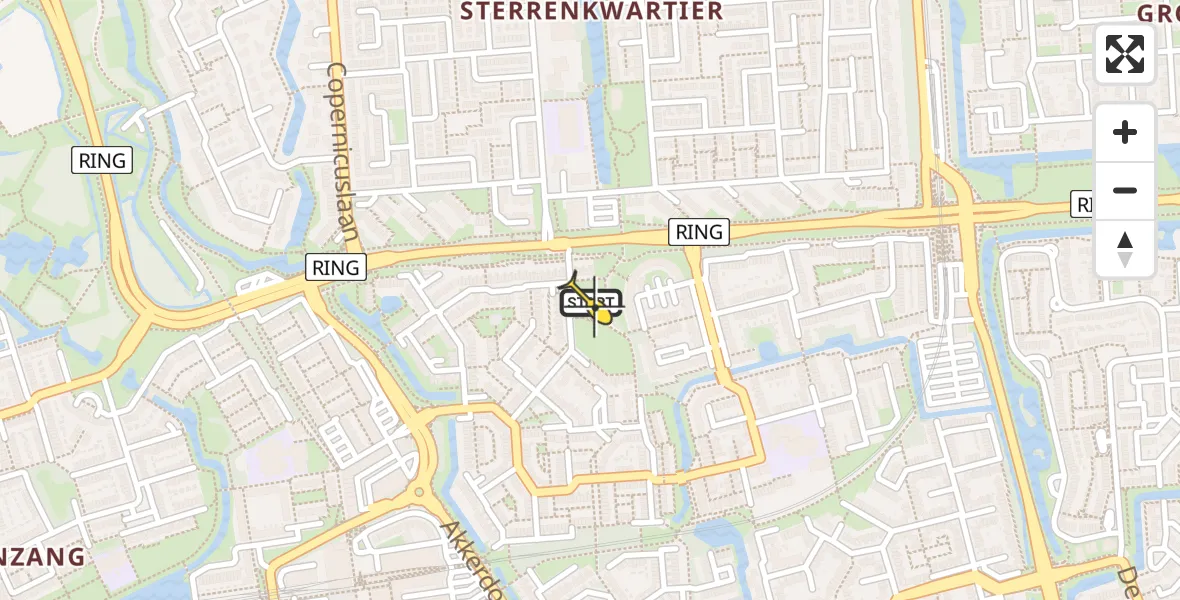 Routekaart van de vlucht: Lifeliner 2 naar Spijkenisse, Schopvoorde
