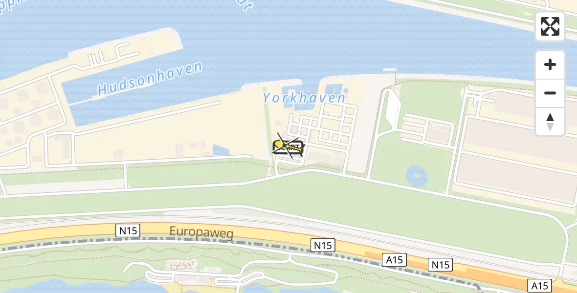 Routekaart van de vlucht: Lifeliner 2 naar Maasvlakte, RelyOn Nutec