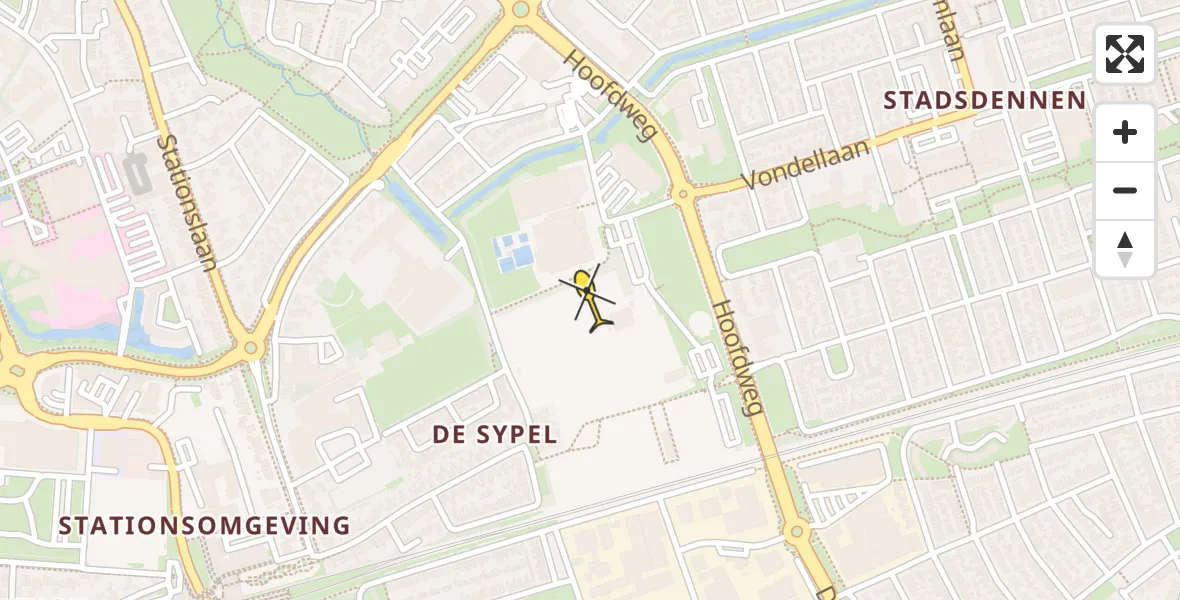 Routekaart van de vlucht: Lifeliner 1 naar Harderwijk