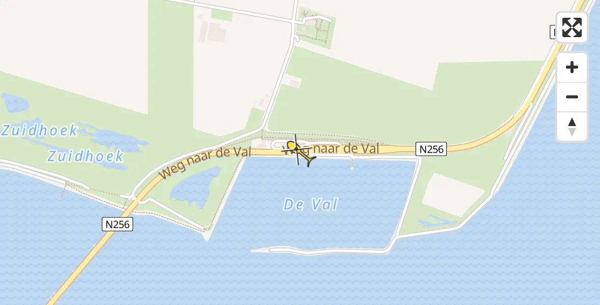 Routekaart van de vlucht: Lifeliner 2 naar Zierikzee