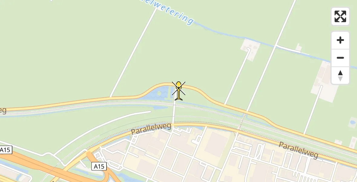 Routekaart van de vlucht: Lifeliner 2 naar Sliedrecht