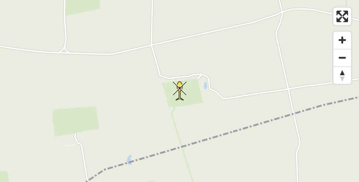 Routekaart van de vlucht: Politieheli naar Vaassen