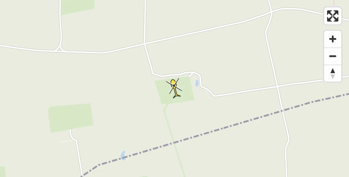 Routekaart van de vlucht: Politiehelikopter naar Vaassen