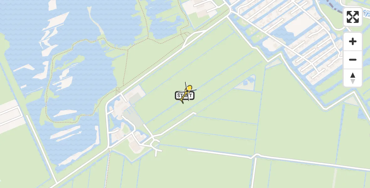 Routekaart van de vlucht: Lifeliner 1 naar Zevenhoven, Hogedijk