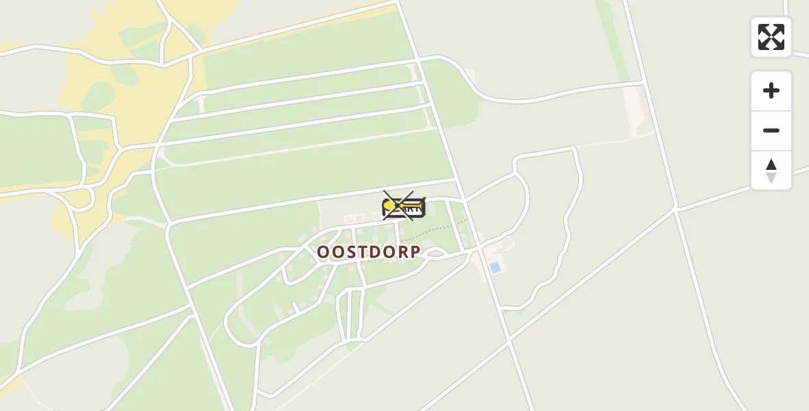 Routekaart van de vlucht: Politieheli naar Harskamp, Otterloseweg