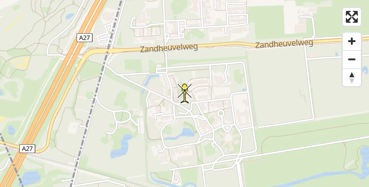 Routekaart van de vlucht: Lifeliner 3 naar Baarn