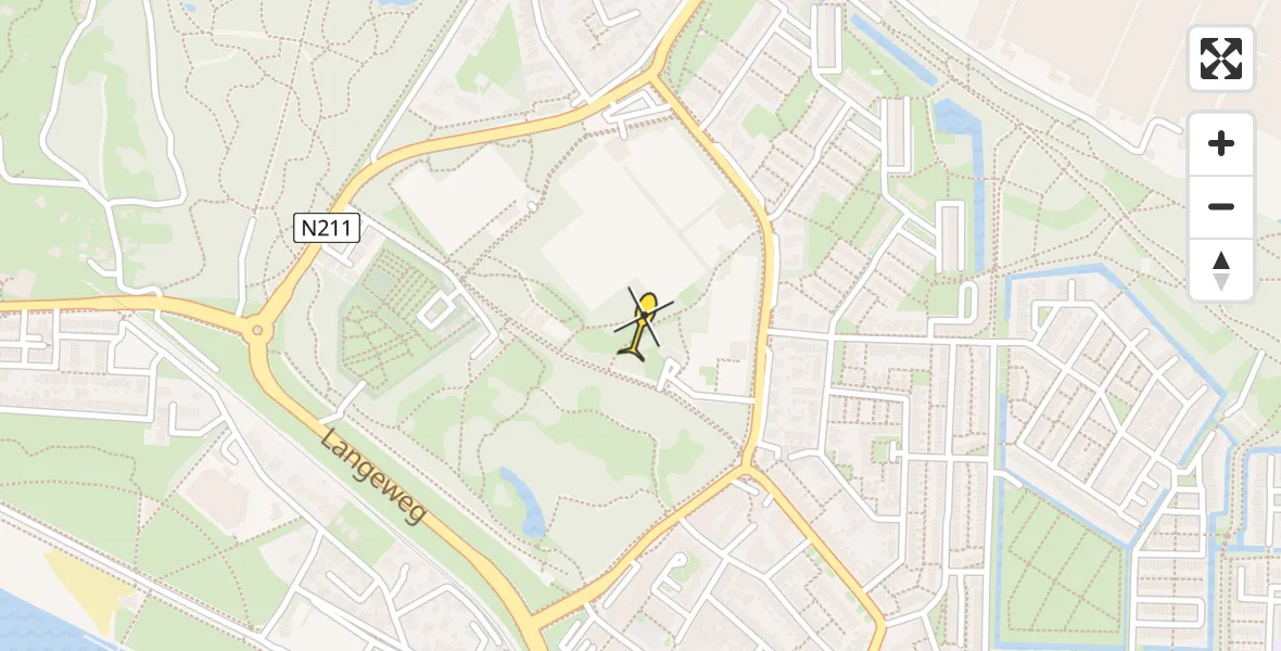 Routekaart van de vlucht: Lifeliner 2 naar Hoek van Holland