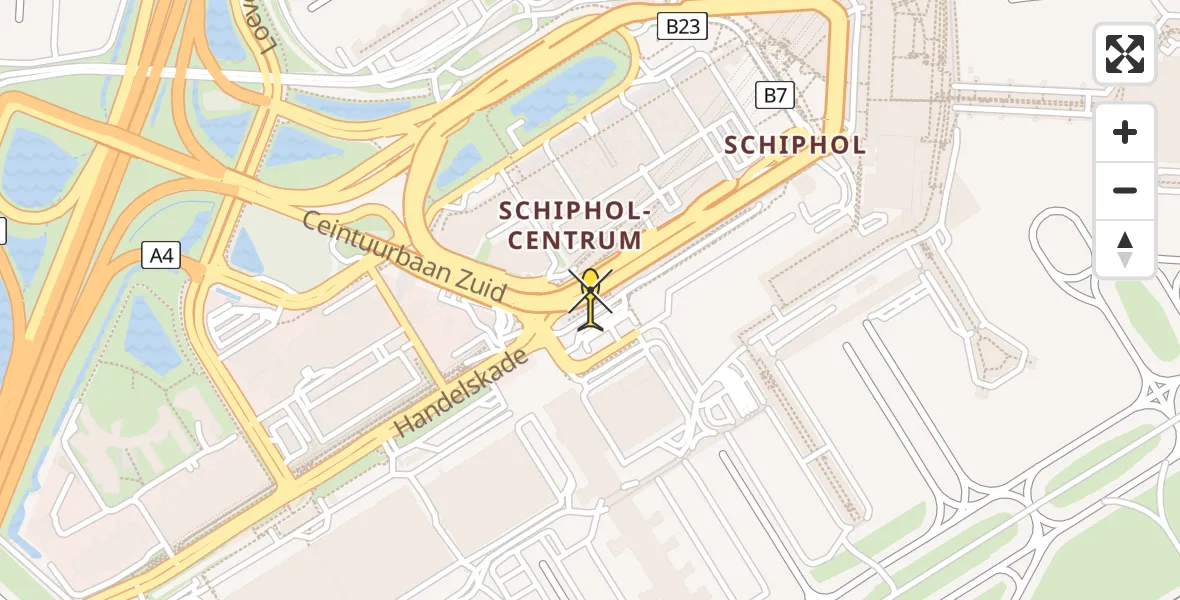 Routekaart van de vlucht: Lifeliner 1 naar Luchthaven Schiphol