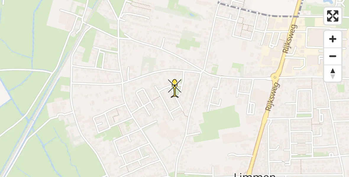 Routekaart van de vlucht: Lifeliner 1 naar Limmen