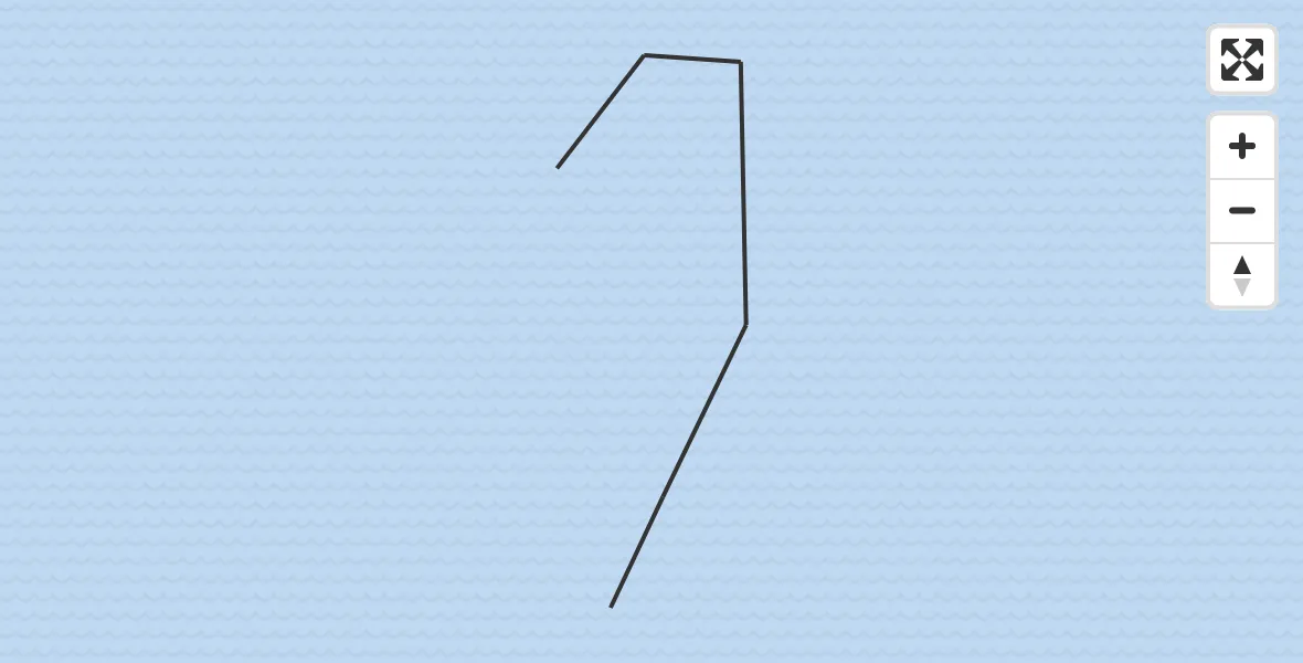 Routekaart van de vlucht: Kustwachthelikopter naar 