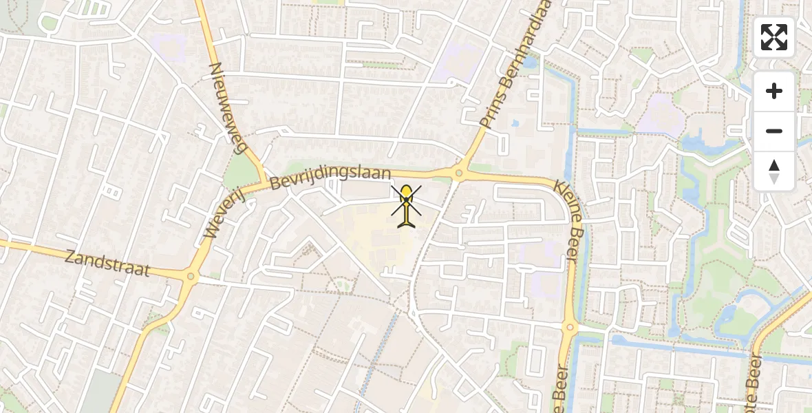 Routekaart van de vlucht: Lifeliner 3 naar Veenendaal