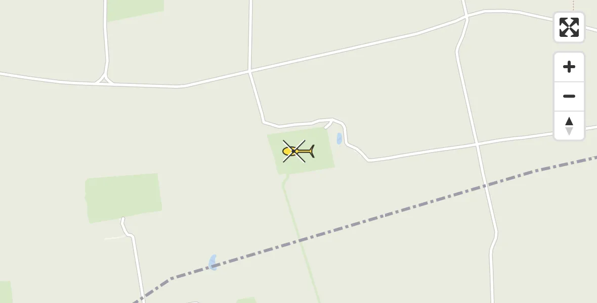 Routekaart van de vlucht: Politieheli naar Vaassen