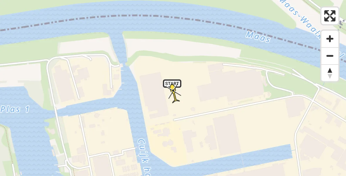 Routekaart van de vlucht: Lifeliner 3 naar Katwijk NB, Lange Oijen