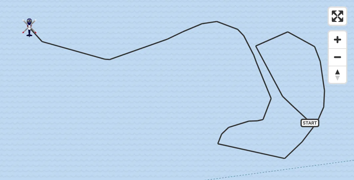 Vluchtroute Politiehelikopter van  naar 