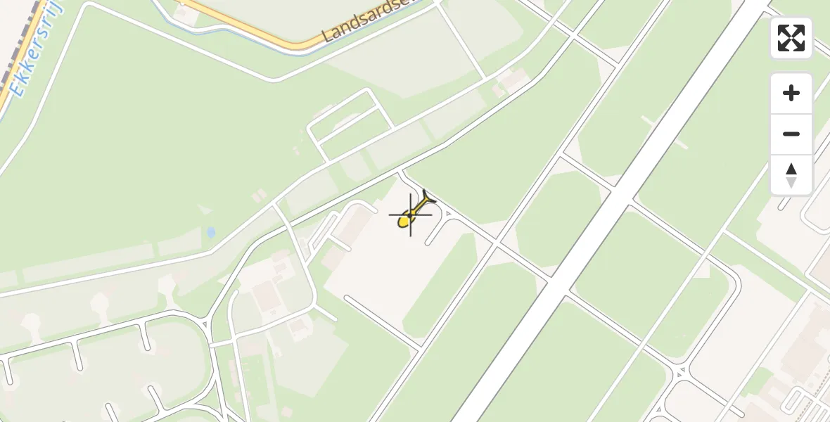 Routekaart van de vlucht: Politiehelikopter naar Eindhoven Airport