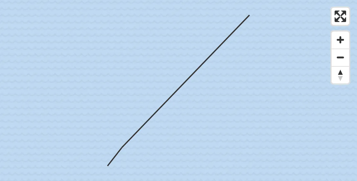 Routekaart van de vlucht: Kustwachthelikopter naar 