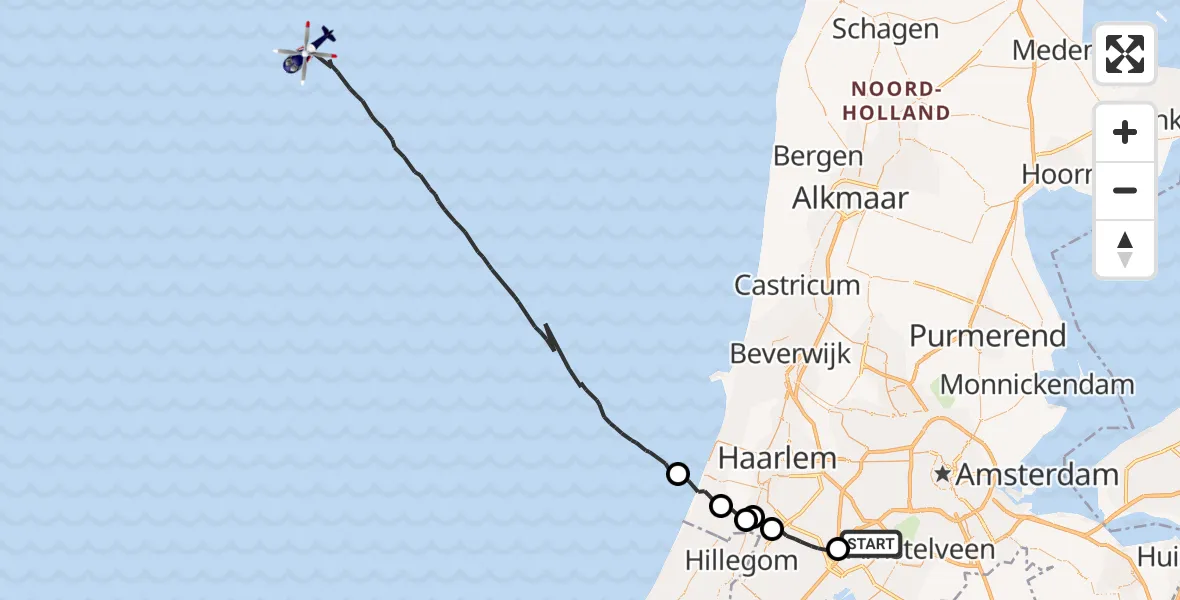 Vluchtroute Politiehelikopter Luchthaven Schiphol - , 28 november 2025, 17:38