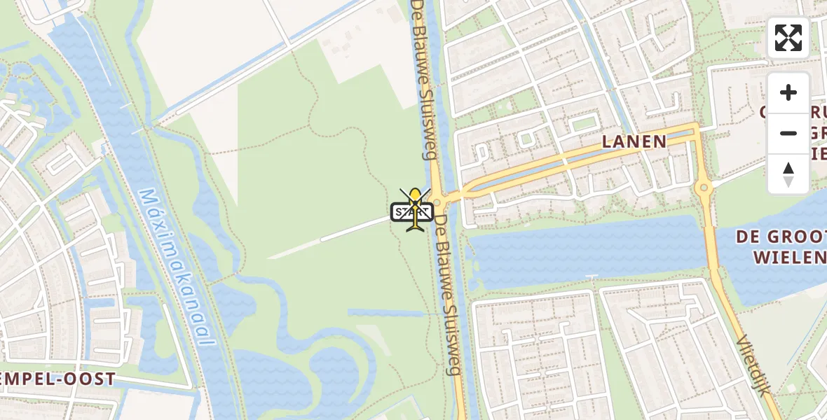 Routekaart van de vlucht: Lifeliner 3 naar Rosmalen, Bankade