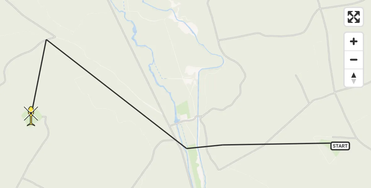 Routekaart van de vlucht: Politieheli naar Ermelo, Cyriassischepad