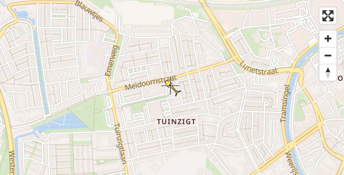 Routekaart van de vlucht: Lifeliner 2 naar Breda