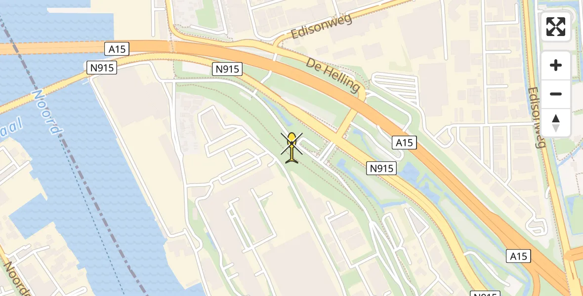 Routekaart van de vlucht: Lifeliner 1 naar Alblasserdam