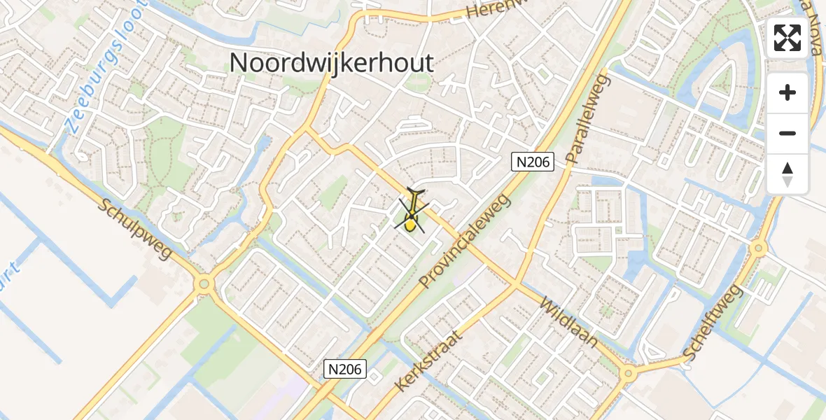 Routekaart van de vlucht: Lifeliner 2 naar Noordwijkerhout