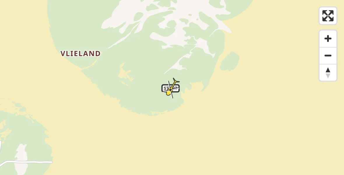 Routekaart van de vlucht: Politiehelikopter naar Vlieland, Vliehors Range