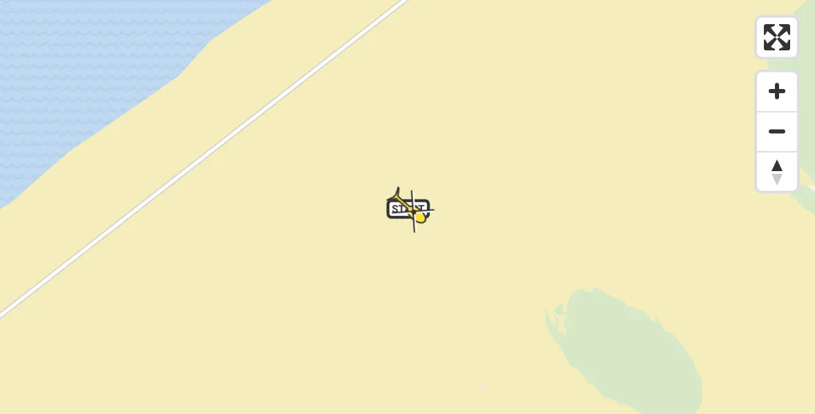 Routekaart van de vlucht: Politieheli naar Vlieland, Vliehors